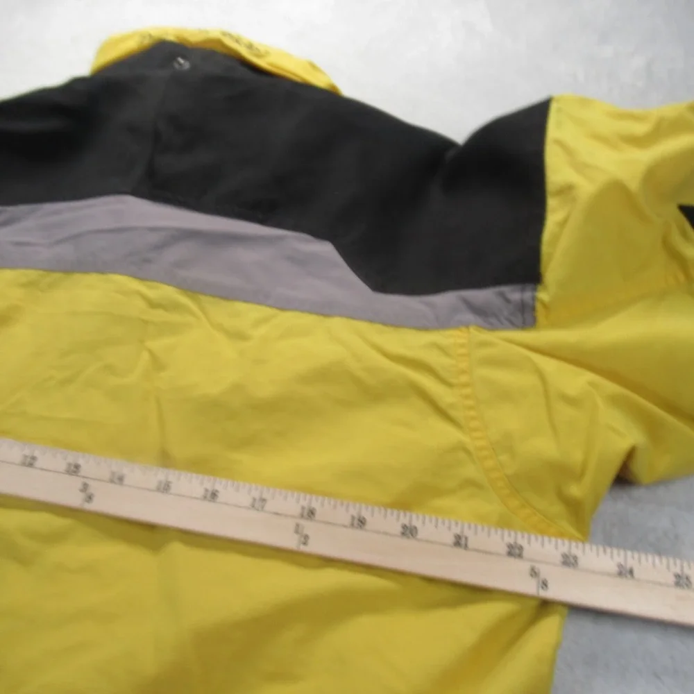 Columbia Jacket Mens Small Yellow Adjustable Hem Boulder Ridge 3in1 Shell Only